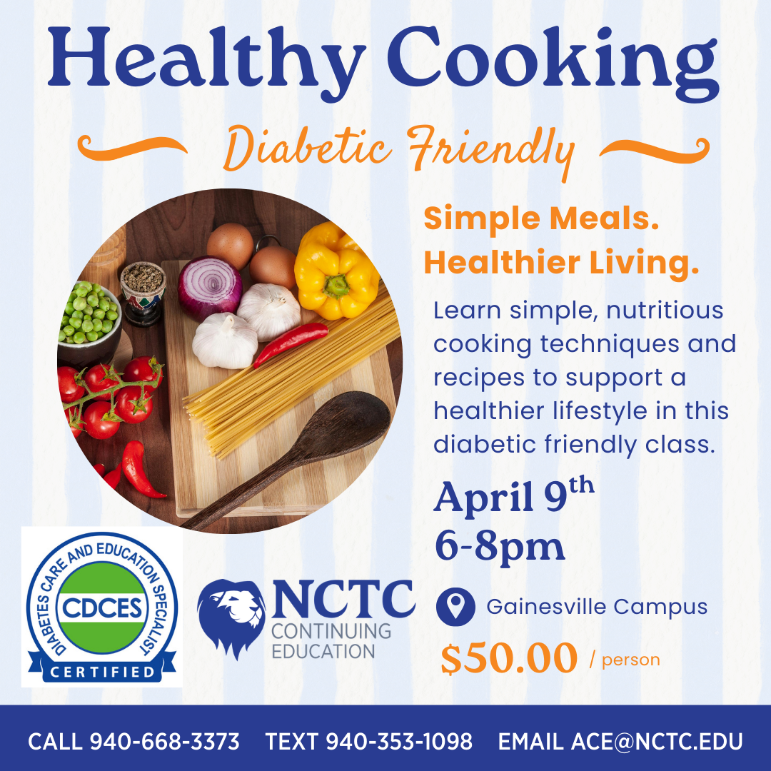 DIABETIC FRIENDLY COOKING CLASS
